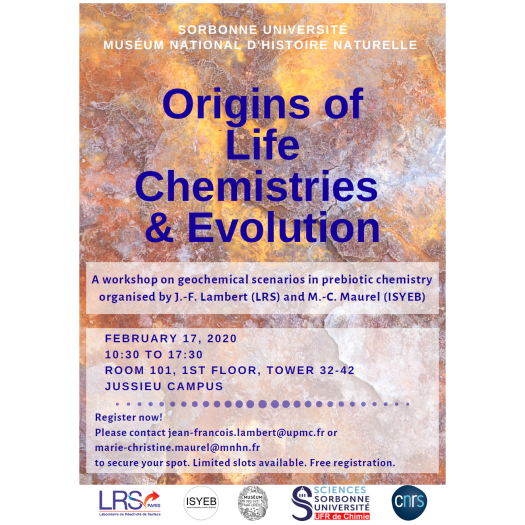 Inscriptions workshop Origins of Life