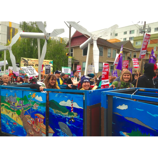 manifestation à Seattle en 2017.