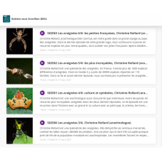 Serie de 6 podcasts araignées